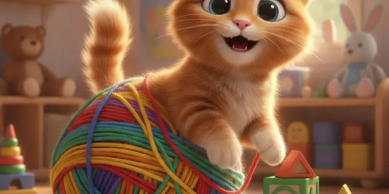 Катя и Котик Мурзик изучают животных